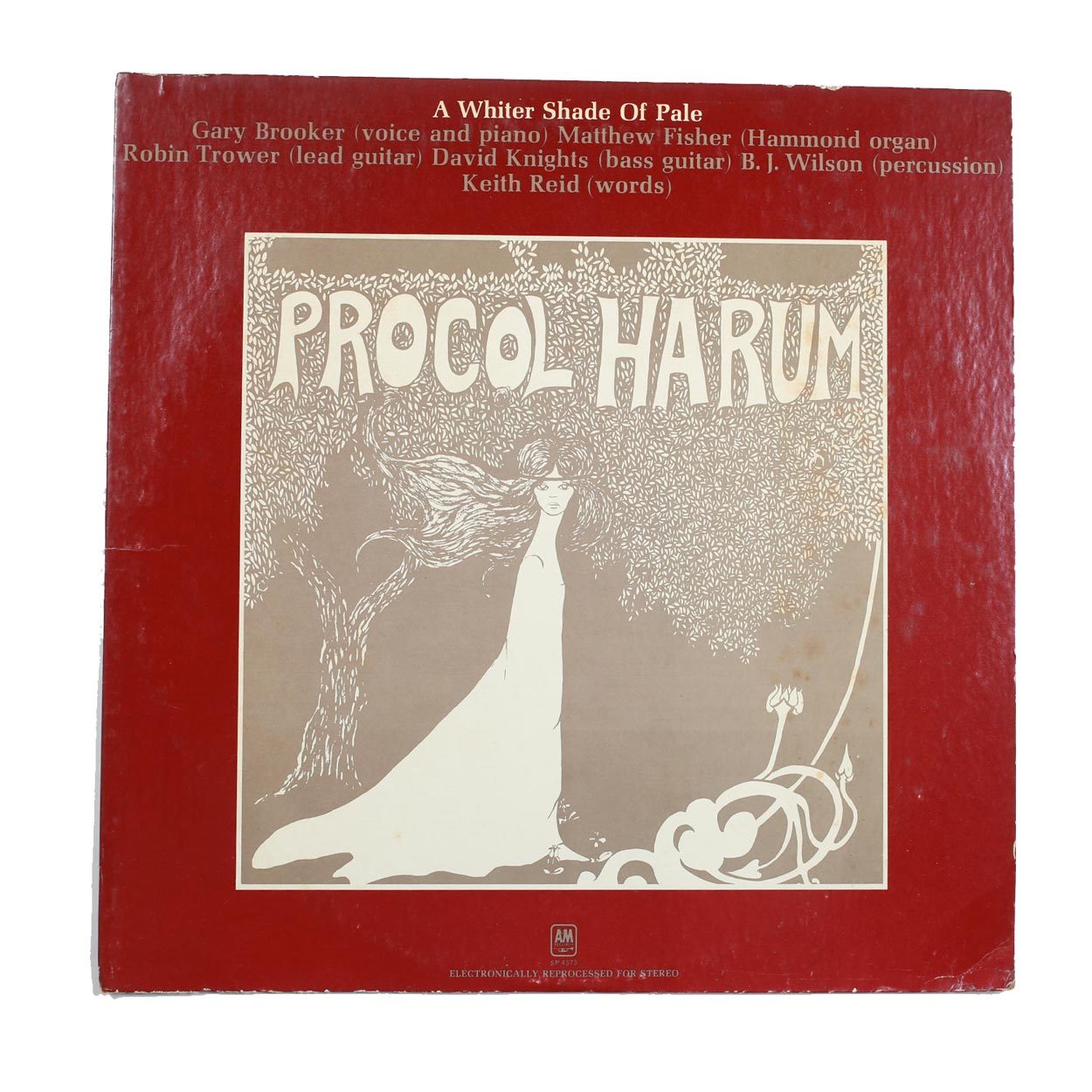Vintage Procol Harum Whiter Shade of Pale Vinyl LP 1973