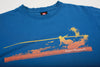 Vintage Quiksilver Boardriding Surf Tee Blue M