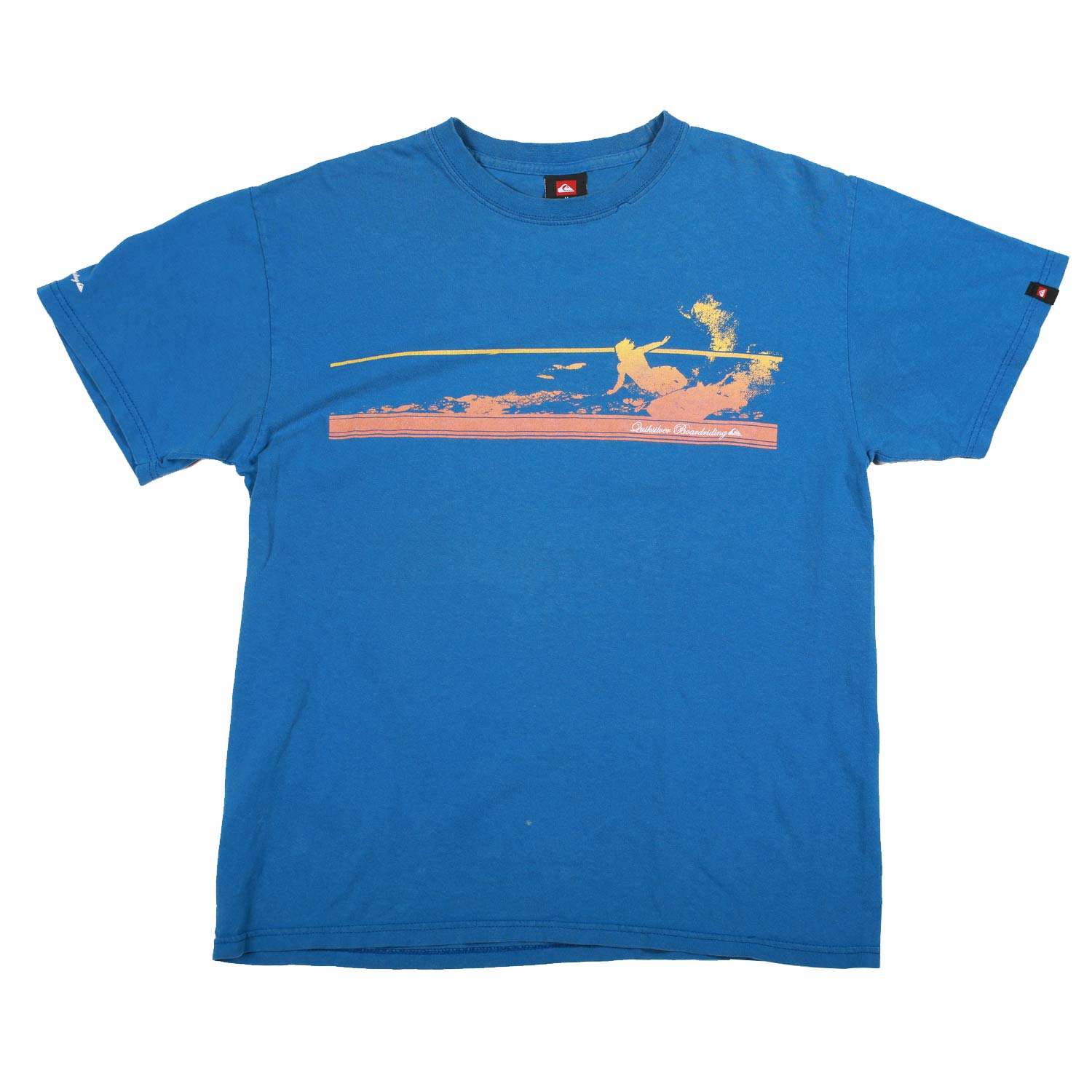 Vintage Quiksilver Boardriding Surf Tee Blue M