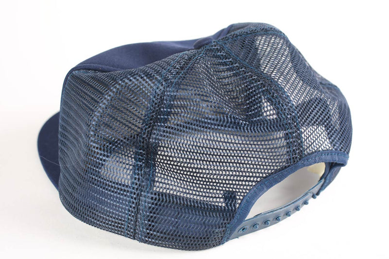 Vintage Radioman RM Mesh Truckers Snapback Hat Blue