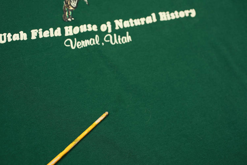 Vintage Raptor Utah Natural History Museum Single Stitch Tee XXL
