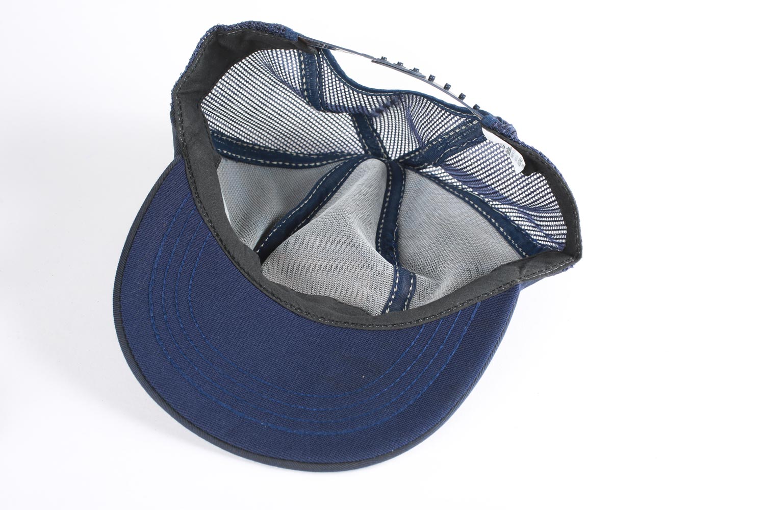 Vintage Roadway Trucker Snapback Hat Navy