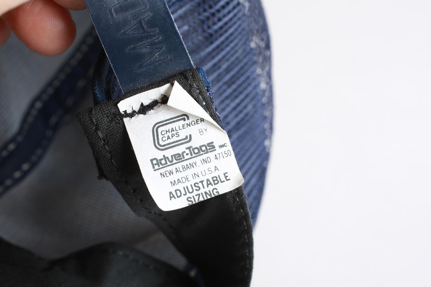 Vintage Roadway Trucker Snapback Hat Navy