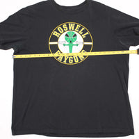 Vintage Nike Roswell Rayguns Tee Black XXL width measurement