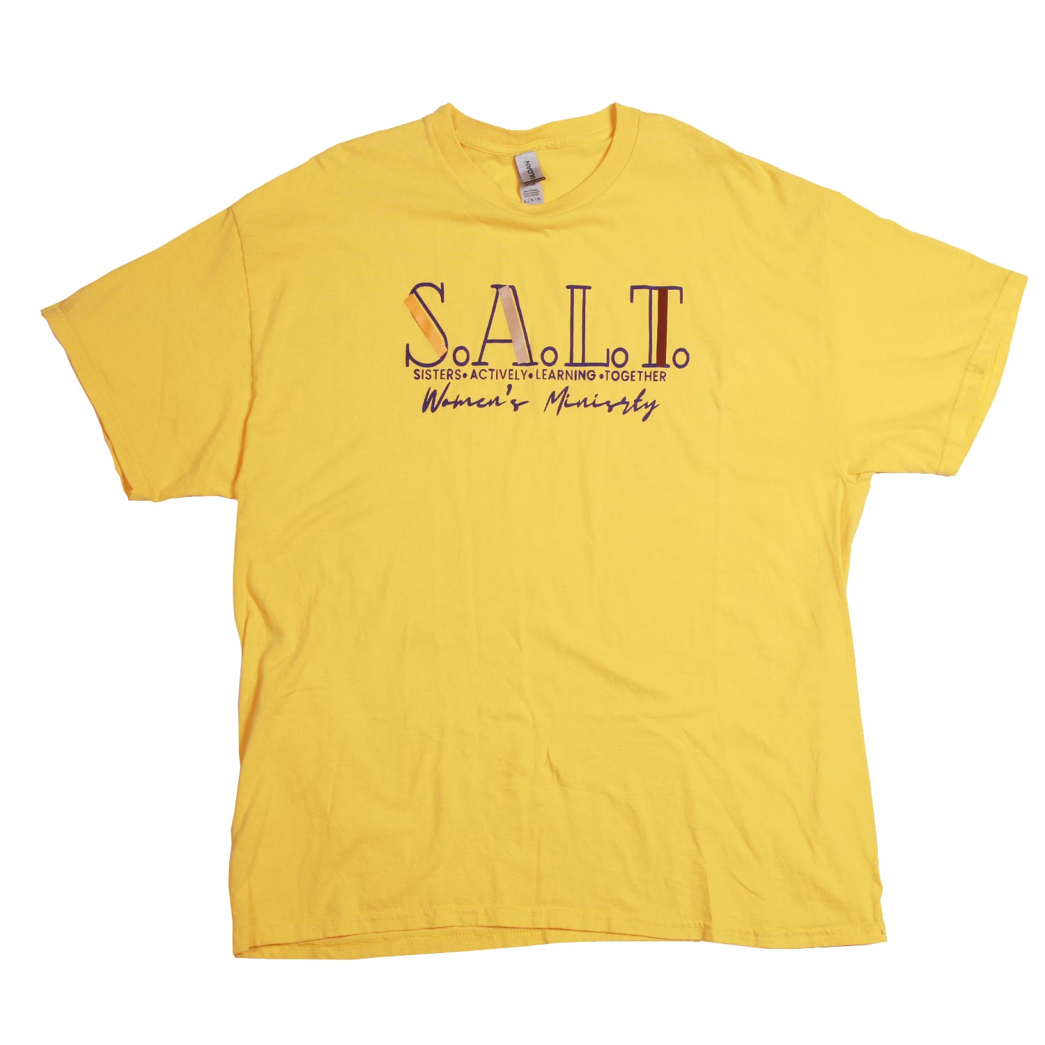 Vintage S.A.L.T. Women's Ministry Tee Yellow XL