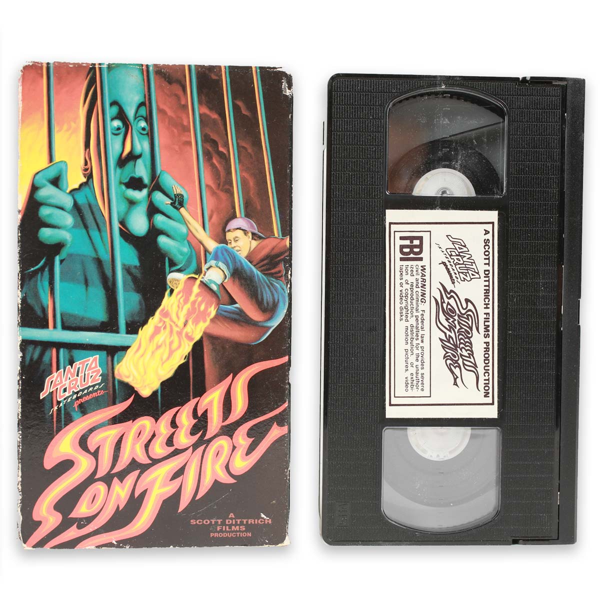 Vintage Santa Cruz 'Streets on Fire' VHS Video 1989