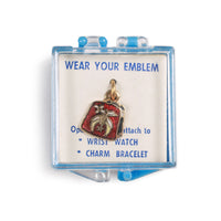 Pendentif vintage en émail de fez de Shriners