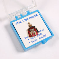 Pendentif vintage en émail de fez de Shriners