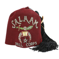 Vintage Shriners Fez Tasseled Hat