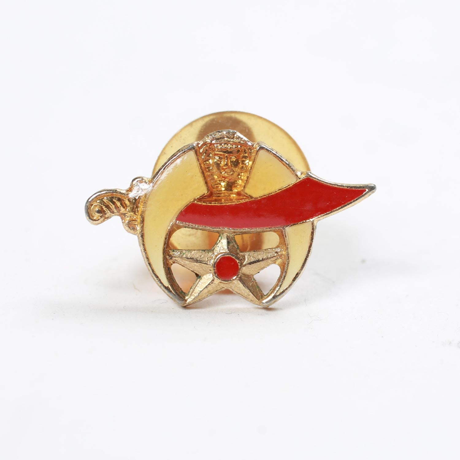 Vintage Shriner's Sword Enamel Pin