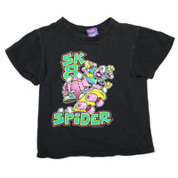Vintage Skate Spider Kid's Tee Black