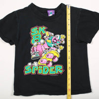 Vintage Skate Spider Kid's Tee Black
