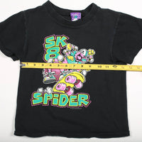 Vintage Skate Spider Kid's Tee Black