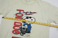 Vintage Snoopy 1980s Air Force Base Tee Yellow M