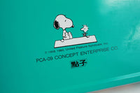 Vintage Snoopy Skateboarding Tin Pencil Case