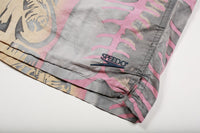 Vintage Speedo Board Shorts Fish Skeleton Pattern Swim Trunks  L