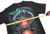 Vintage Spiral Direct Dragon and Wizard Double-Sided Tee M