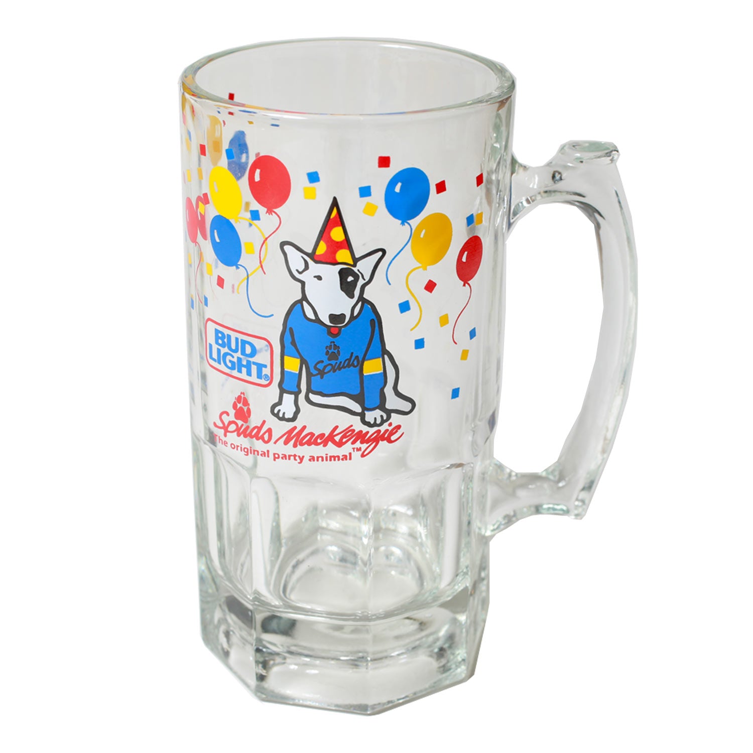 Vintage 1987 Bud Light Spuds Mackenzie Beer Mug Glass – THEORIES