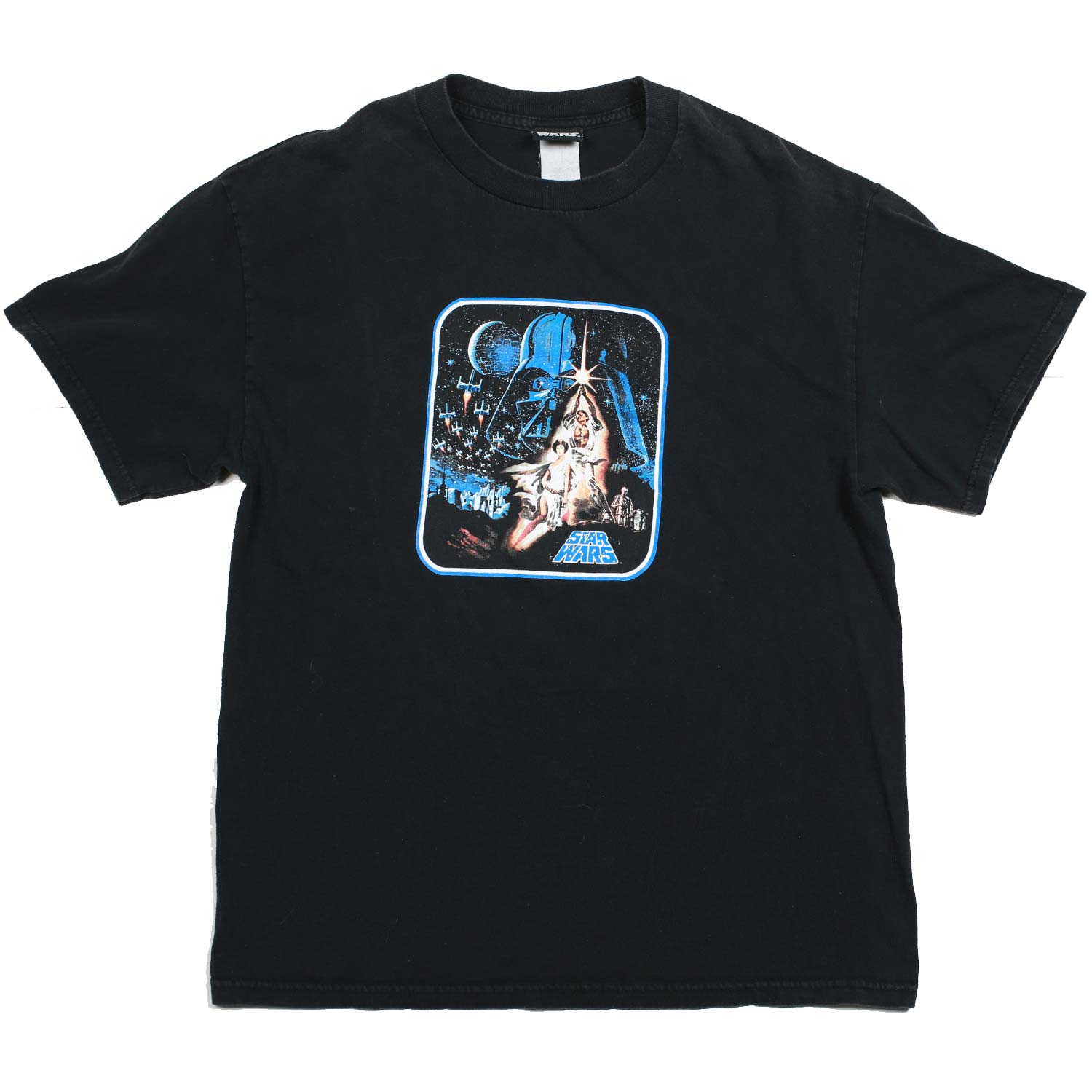 Vintage Star Wars A New Hope 90's/Y2K Tee Black L