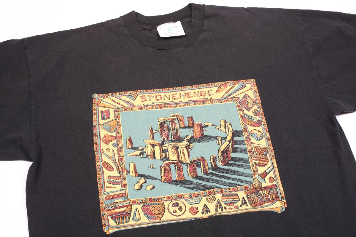 Vintage Stonehenge Celtic Heritage Tee Black XL