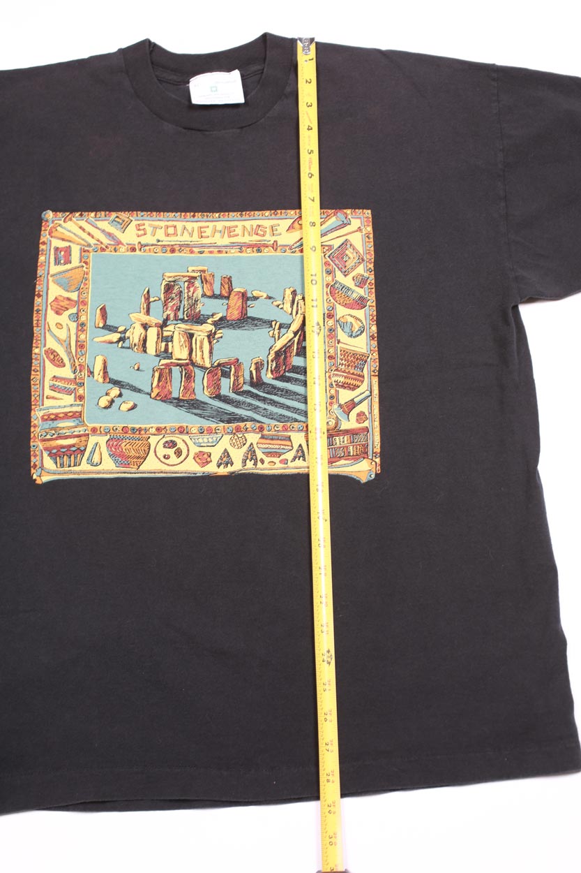 Vintage Stonehenge Celtic Heritage Tee Black XL