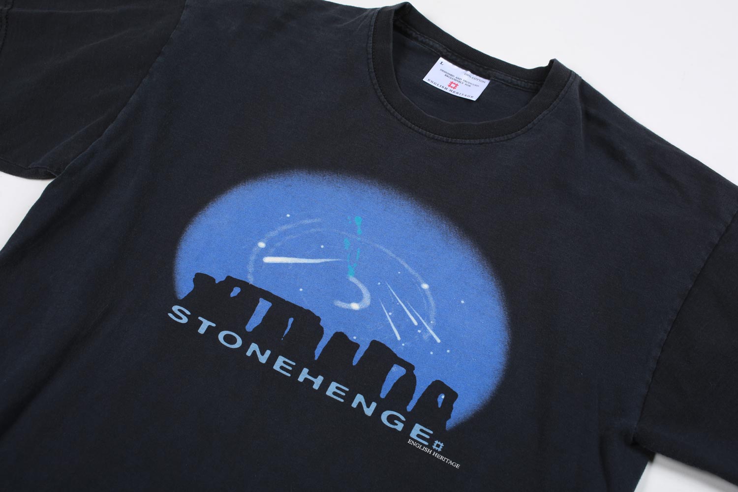 Vintage Stonehenge Heritage Tee Black L