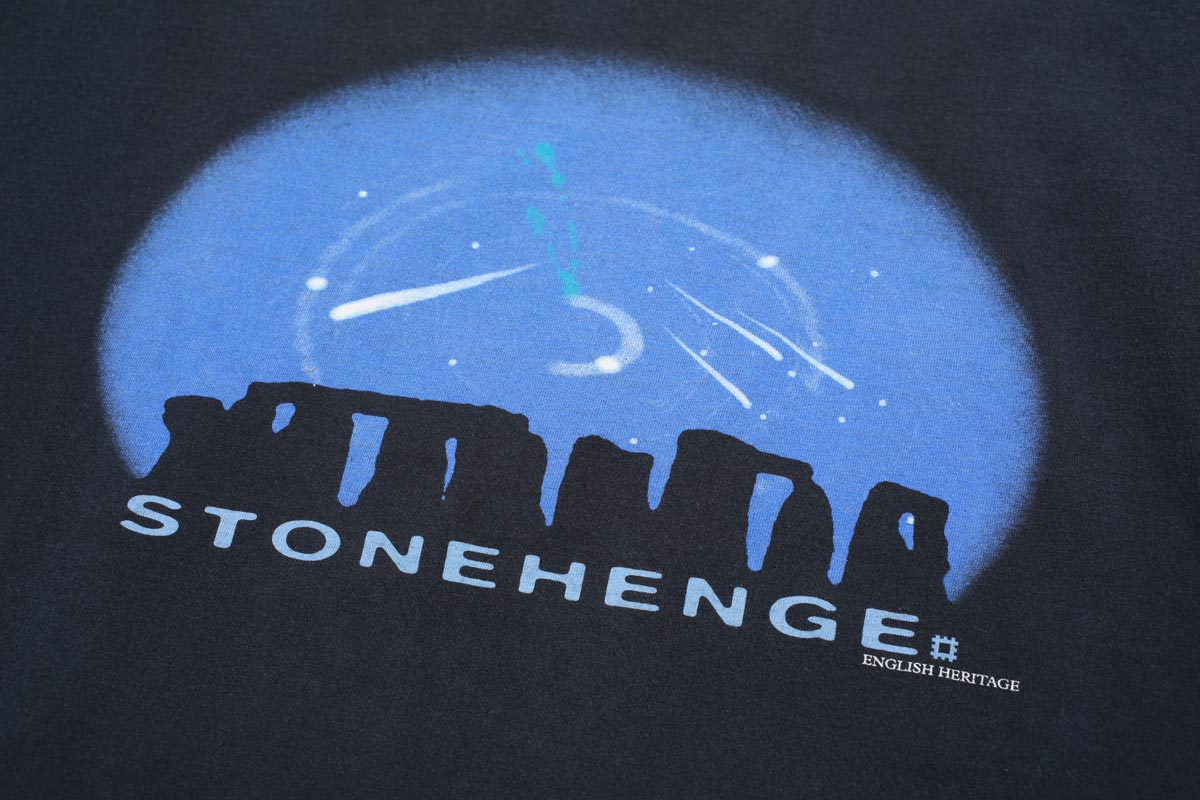 Vintage Stonehenge Heritage Tee Black L