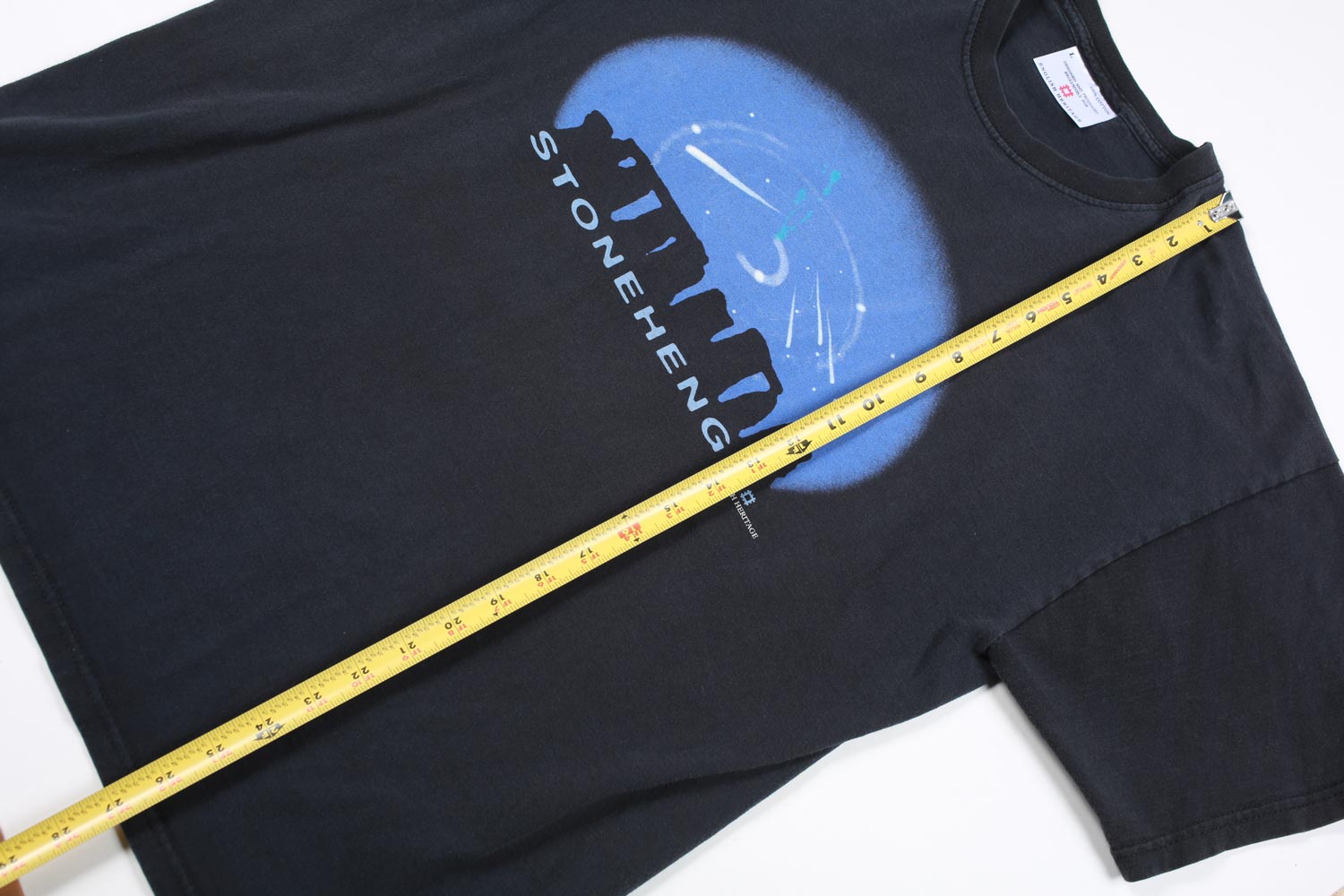 Vintage Stonehenge Heritage Tee Black L