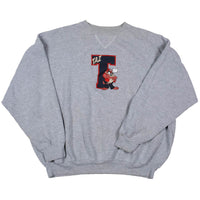 Vintage Embroidered Taz Crewneck Sweatshirt Heather XL