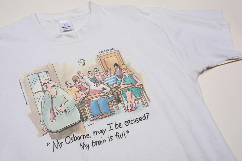 Vintage The Far Side Classroom Tee White XL
