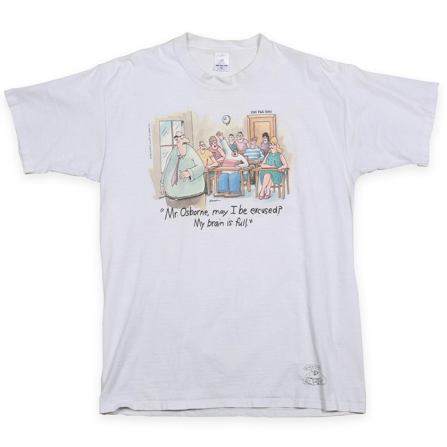 Vintage The Far Side Classroom Tee White XL