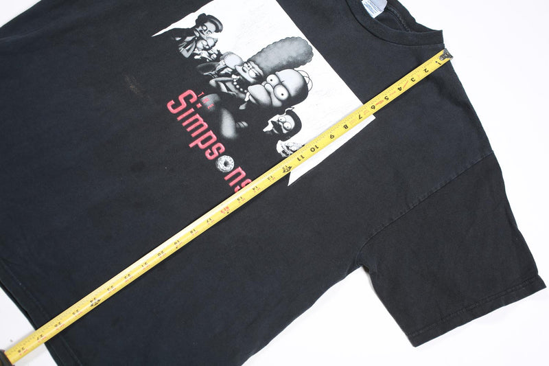 Vintage The Simpsons Sopranos Tee Black XL