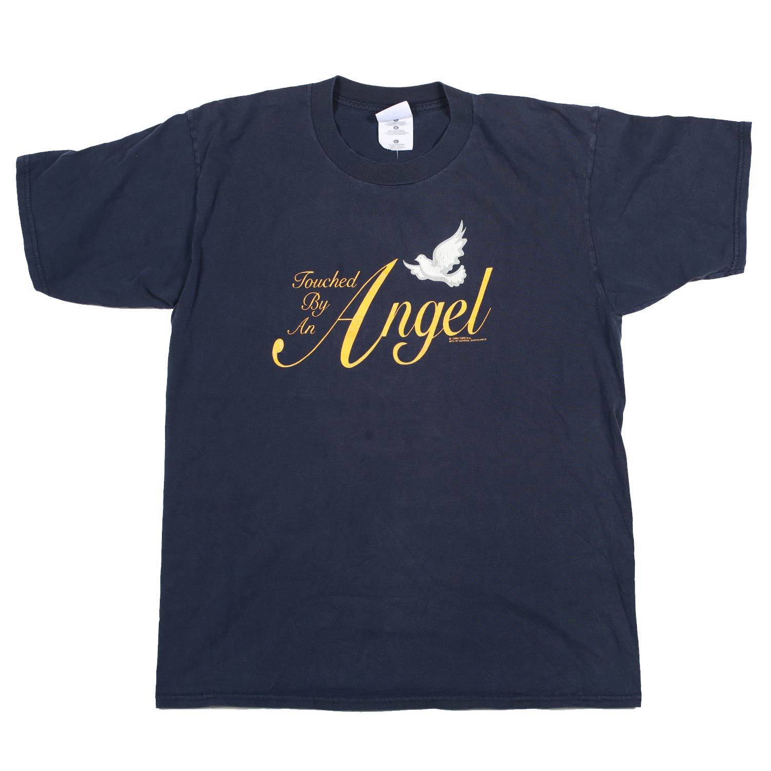 Vintage Touched By An Angel TV Promo Tee Navy L 1996