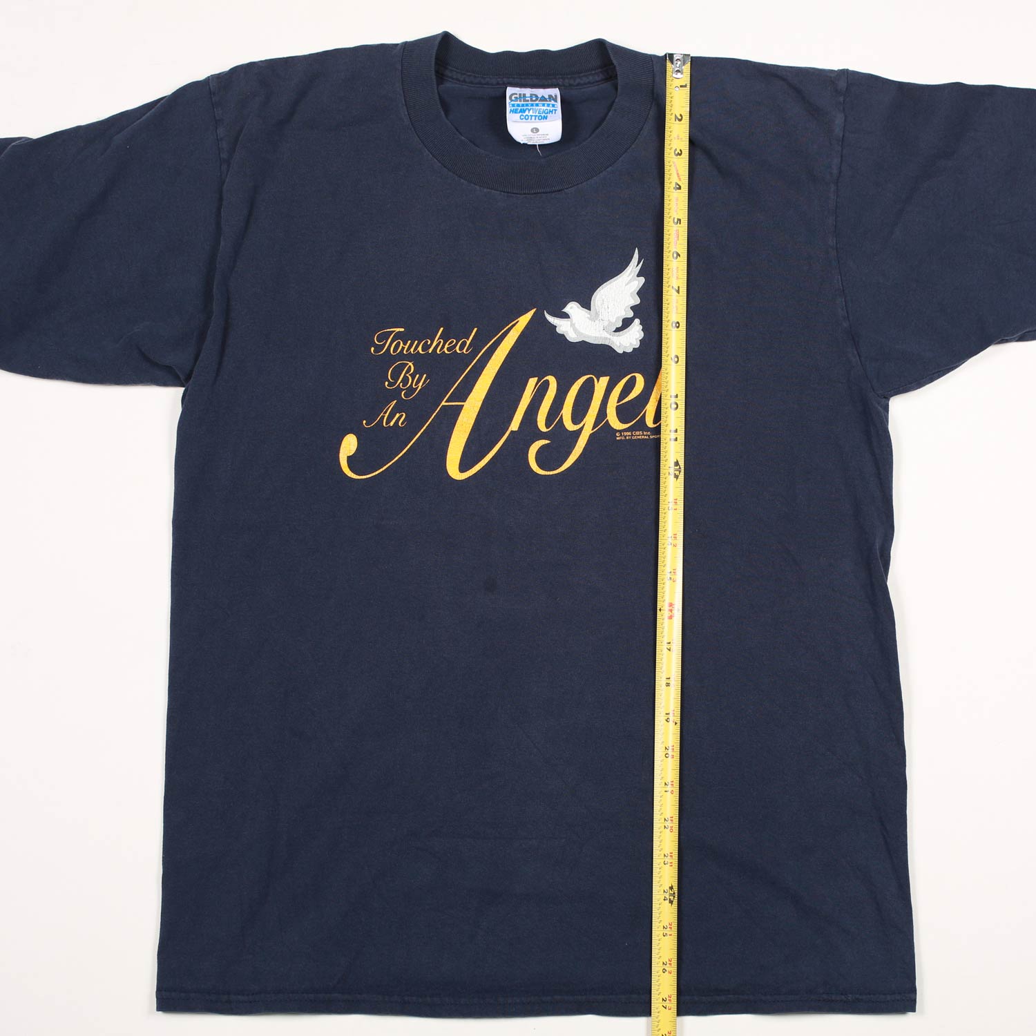Vintage Touched By An Angel TV Promo Tee Navy L 1996