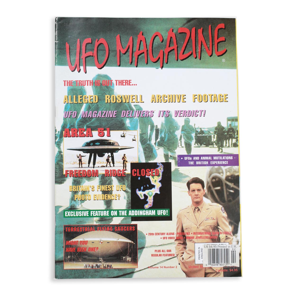 Vintage UFO Magazine Volume 14 Issue 2 1990's