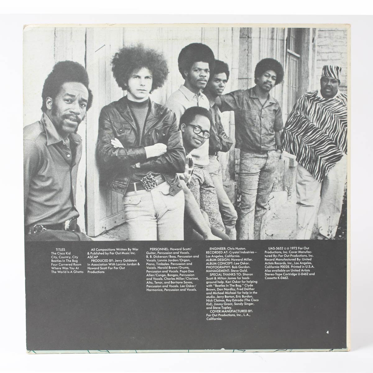 Vintage War The World is a Ghetto Vinyl LP 1972