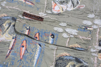 Vintage Whitetails Button-Up Fishing Shirt L