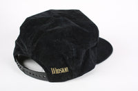 Vintage Winston Cigarettes Embroidered Snap Back Hat Black