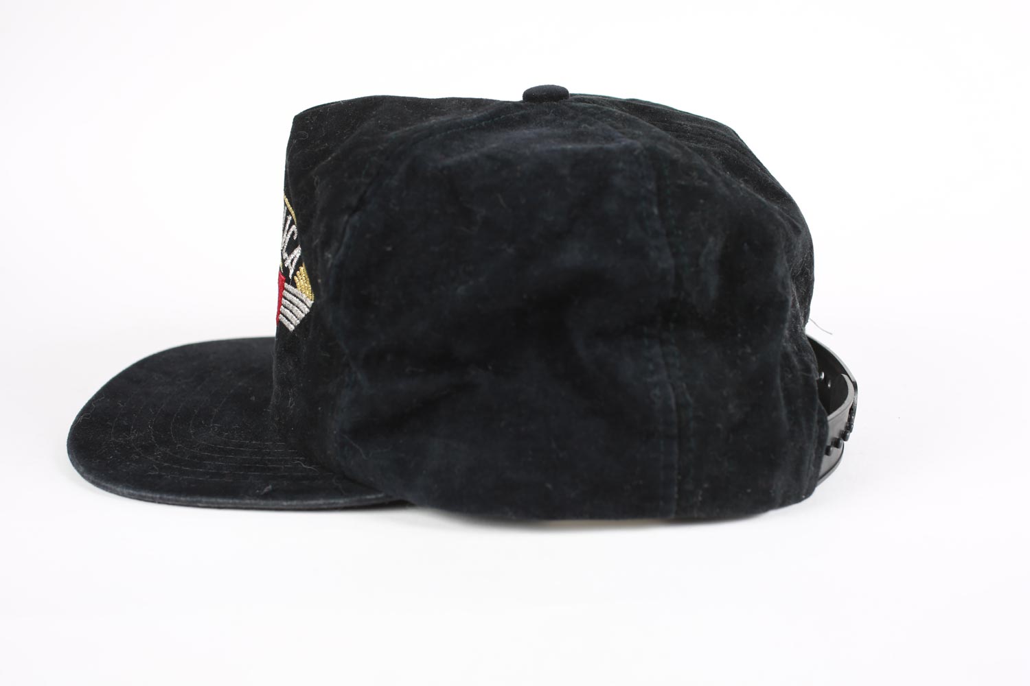 Vintage Winston Cigarettes Embroidered Snap Back Hat Black