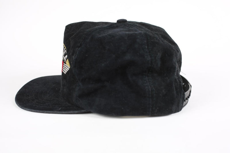Vintage Winston Cigarettes Embroidered Snap Back Hat Black