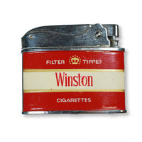 Vintage Winston Cigarette Zenith Butane Lighter With Box