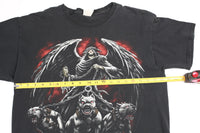 Vintage Y2K Grim ReaperWith Hell Hounds Tee Black L