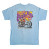 Vintage Wile E Coyote Motorcycle Tee Light Blue L