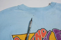Vintage Wile E Coyote Motorcycle Tee Light Blue L