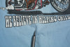 Vintage Wile E Coyote Motorcycle Tee Light Blue L