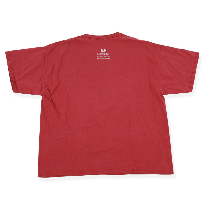 Vintage Bermuda Aquarium Zoo Alligator Tee Red XXL back