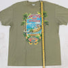 Vintage Rainforest Cafe Tee Sage XL Length
