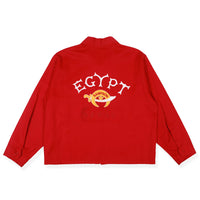 Vintage Egypt Red Coaches Jacket Back