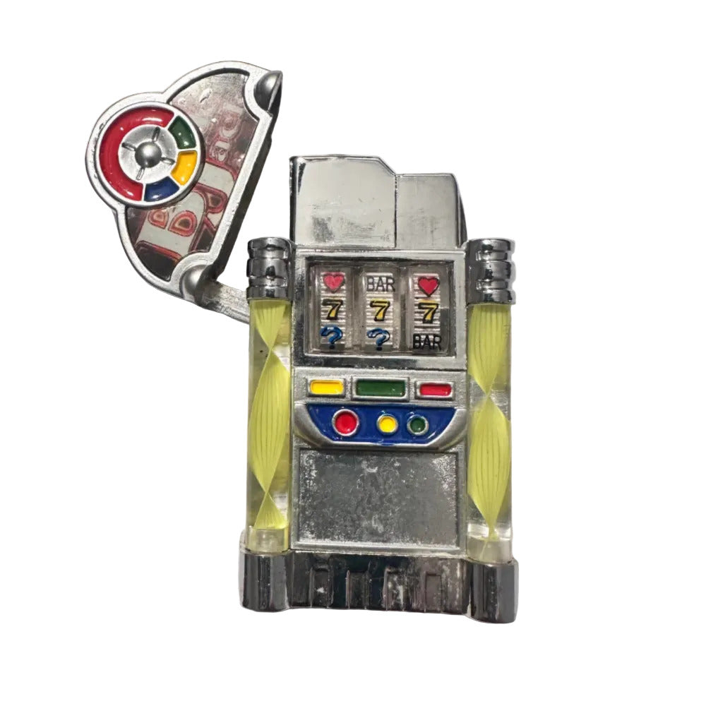 Vintage Slot Machine Flashing Novelty Butane Lighter open