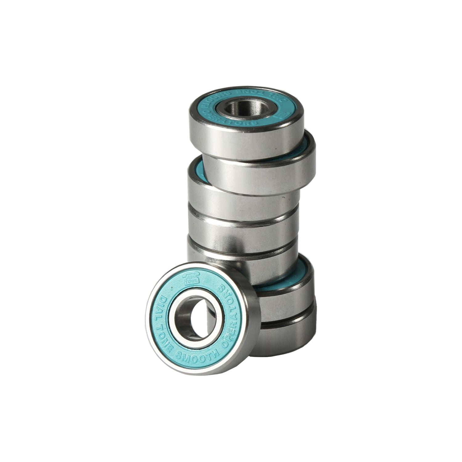 Dial Tone Wheel Co. Ringers Precision Skateboard Bearings stack of bearings